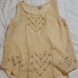 Sheer tank top